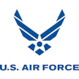 U.S. Air Force official logo with stylized blue wings and central emblem
