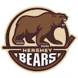 Hershey Bears hockey team logo featuring a brown bear in a circular emblem