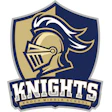 Knoch Middle School Knights logo with medieval knight helmet shield emblem