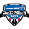Armed Forces Bowl logo with Lockheed Martin shield design featuring football silhouette