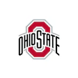 Ohio State University official logo with red and gray block O