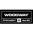 Woodway logo: Black and white brand mark with 'For the Long Run' tagline