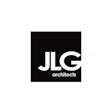 JLG Architects logo featuring white text on black square background