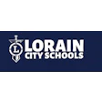 Lorain City Schools official logo with anchor emblem on navy background