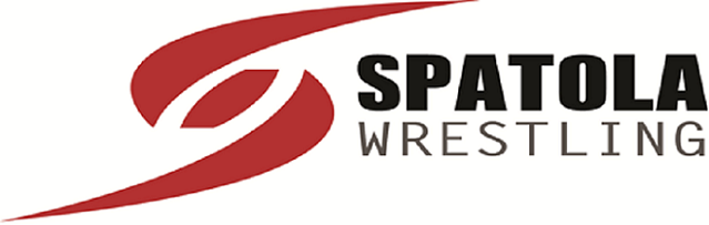 Spatola Wrestling logo with red swoosh symbol and black text