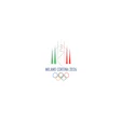 Milano Cortina 2026 Winter Olympics official logo with mountain silhouette