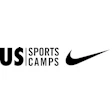 US Sports Camps logo with Nike swoosh in black and white