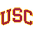 USC cardinal and gold athletic logo featuring bold block letters