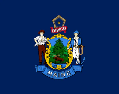 Flag Of The State Of Maine svg