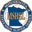 MSHSL Minnesota State High School League logo featuring state silhouette with arts and academics seal