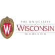 University of Wisconsin-Madison logo featuring cardinal red W on shield crest with institutional wordmark