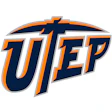 UTEP Miners logo with navy blue and orange text and cross symbol