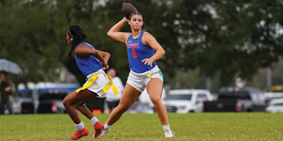 Photo of the 2025 NIRSA Flag Football Championships at Rice University by Connor Haines courtesy of Georgia Southern University