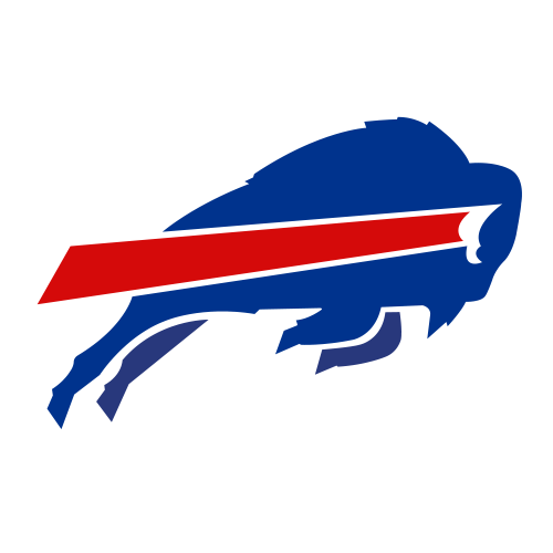 Buffalo Bills logo featuring a blue charging buffalo with red stripe