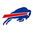 Buffalo Bills logo featuring a blue charging buffalo with red stripe