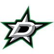 Dallas Stars NHL team logo featuring a green and black star with white and gray stylized letter D