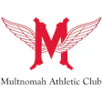 Multnomah Athletic Club logo featuring red letter M with symmetrical wings