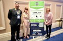 (L-R) Ruben Mejia, Executive Vice President, SportsArt Americas, Audrey Lee, Managing Editor, Athletic Business and Diane Ebner, Advertising Director, Athletic Business presented the 2025/26 Campus Challenge Sweepstakes prize packages at the NIRSA + IDEA World Conference & Expo in National Harbor, MD.