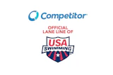 Competitor official lane line of USA Swimming logos