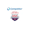Competitor official lane line of USA Swimming logos