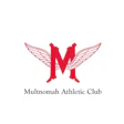 Multnomah Athletic Club logo featuring red winged 'M' symbol with organization name