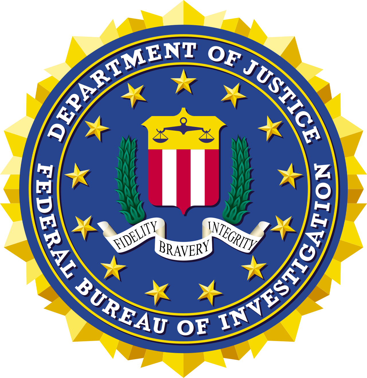 New Seal Of The Federal Bureau Of Investigation svg