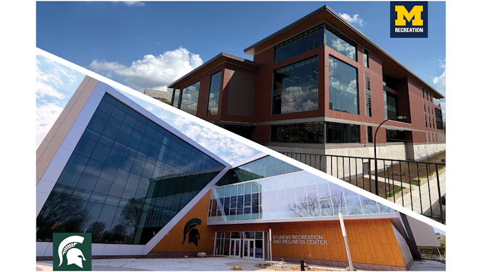 Students at Michigan, Michigan State Drive Campus Rec Center Renaissance