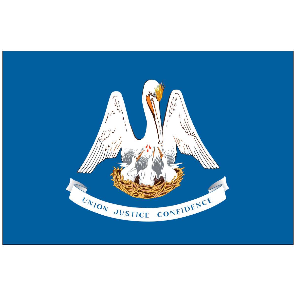 2x3 Louisiana Flag Image 64907
