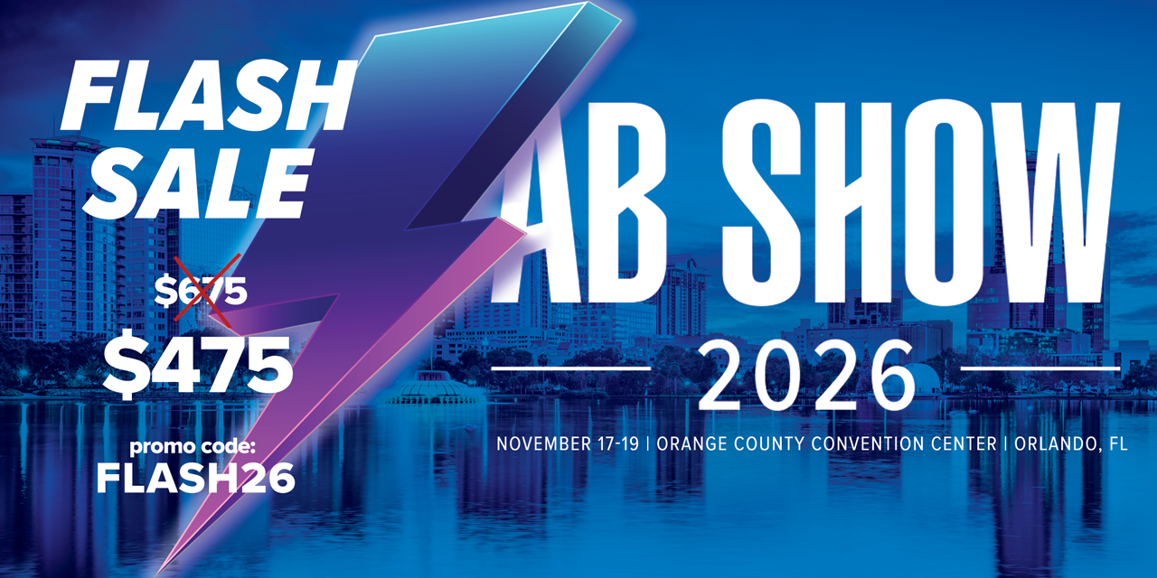 Flash sale poster for 2026 Auto Show in Orlando, Florida, November 17-19, featuring price reduction from $675 to $475 with promo code FLASH26