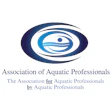 Association of Aquatic Professionals logo featuring a stylized eye symbol in blue and white concentric ovals