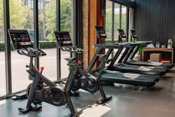 Commercial Gym Bike Tread Empty Floor