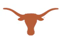 Texas Longhorns burnt orange longhorn steer head logo with registered trademark symbol