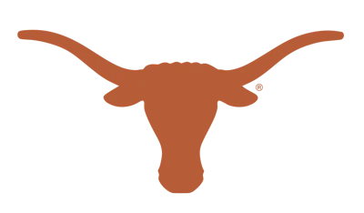 Texas Longhorns burnt orange longhorn steer head logo with registered trademark symbol