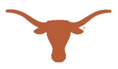 Texas Longhorns burnt orange longhorn steer head logo with registered trademark symbol