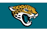 Jacksonville Jaguars logo featuring a snarling jaguar head in gold with black spots on teal background