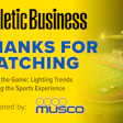 Athletic Business thanks you for watching webinar on lighting trends for sports facilities, sponsored by Musco