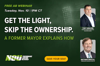Free AB webinar featuring Tony Saraceni and Matthew Driscoll on Tuesday, Nov. 10 at 1PM CT about commercial lighting solutions