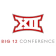 Big 12 Conference logo featuring red shield with white arrows and text