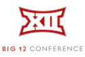 Big 12 Conference logo featuring red shield with white arrows and text