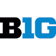 Big Ten Conference logo featuring black and blue lettering