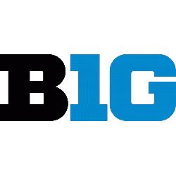 Big Ten Conference logo featuring black and blue lettering