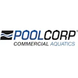 PoolCorp Commercial Aquatics logo with blue wave symbol and text