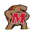 Maryland Terrapins logo featuring a brown terrapin mascot wearing a red jersey with white 'M'