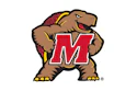 Maryland Terrapins logo featuring a brown terrapin mascot wearing a red jersey with white 'M'