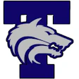 University of Toledo Rockets logo featuring a stylized wolf head in navy blue and gray with integrated letter T