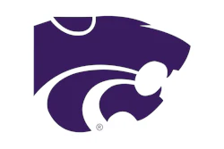 Kansas State Wildcats logo featuring a purple wildcat head in profile with white accents