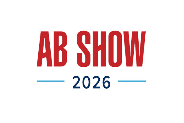 AB Show 2026 event logo in red and blue
