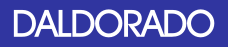 Baldorado logo with white text on blue background