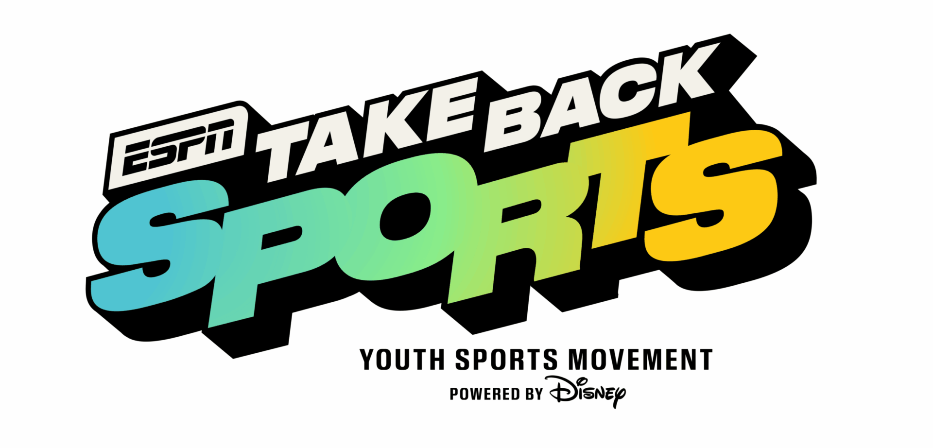 ESPN Take Back Sports youth sports movement logo powered by Disney