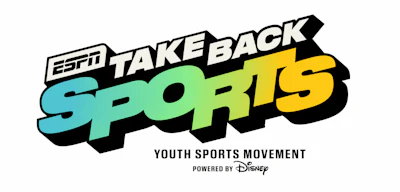 ESPN Take Back Sports youth sports movement logo powered by Disney